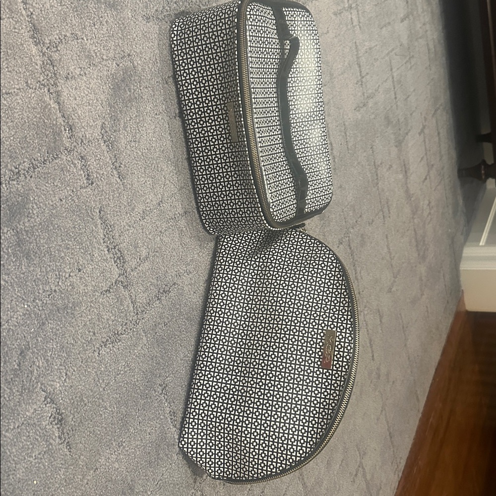 Black and White Patterned Cosmetic Bags